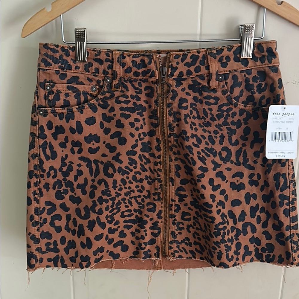 We The Free Brown Mini Pencil Skirt Casual